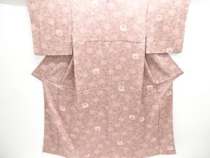 絞り菊唐草模様小紋着物